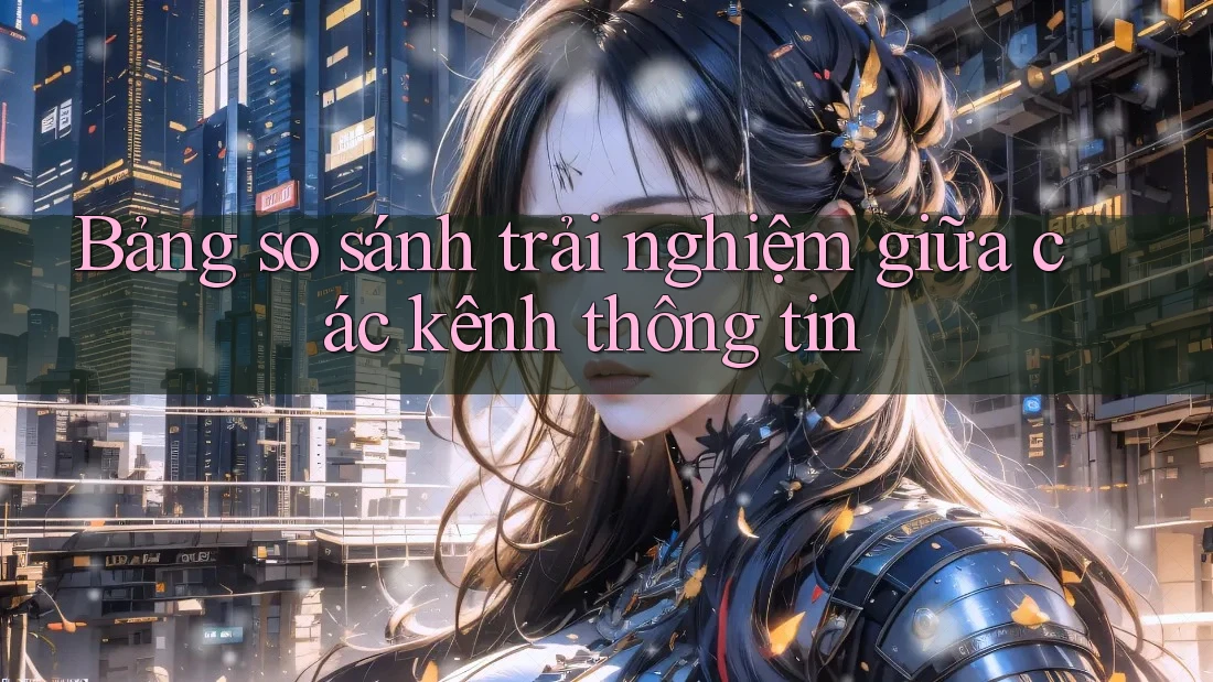 Bảng so sánh trải nghiệm giữa các kênh thông tin Bảng so sánh trải nghiệm giữa các kênh thông tin