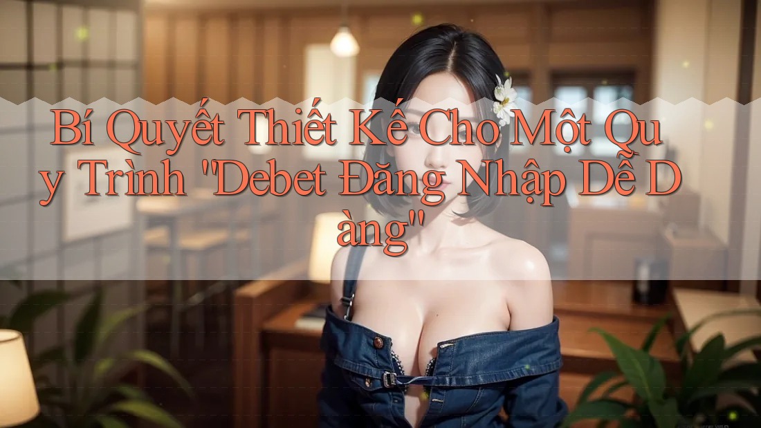 Bí Quyết Thiết Kế Cho Một Quy Trình “Debet Đăng Nhập Dễ Dàng” Bí Quyết Thiết Kế Cho Một Quy Trình “Debet Đăng Nhập Dễ Dàng”