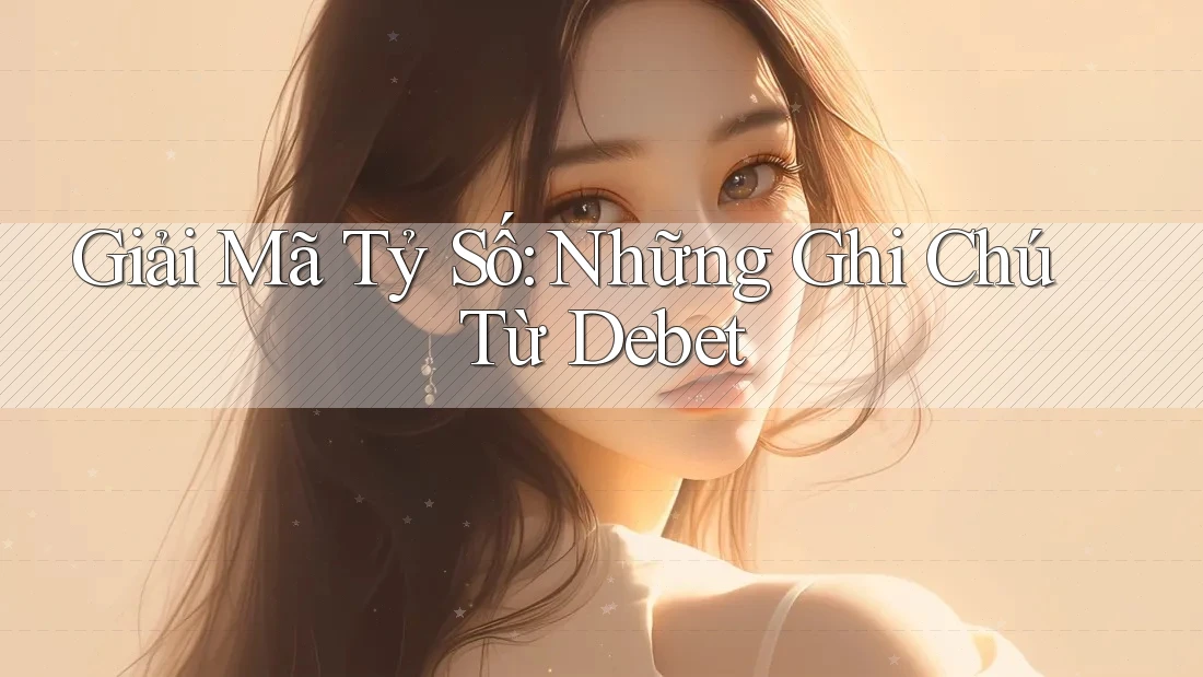 Giải Mã Tỷ Số: Những Ghi Chú Từ Debet Giải Mã Tỷ Số: Những Ghi Chú Từ Debet