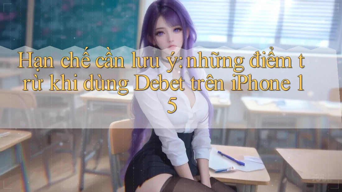 Hạn chế cần lưu ý: những điểm trừ khi dùng Debet trên iPhone 15 Hạn chế cần lưu ý: những điểm trừ khi dùng Debet trên iPhone 15