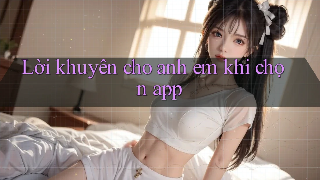 Lời khuyên cho anh em khi chọn app Lời khuyên cho anh em khi chọn app