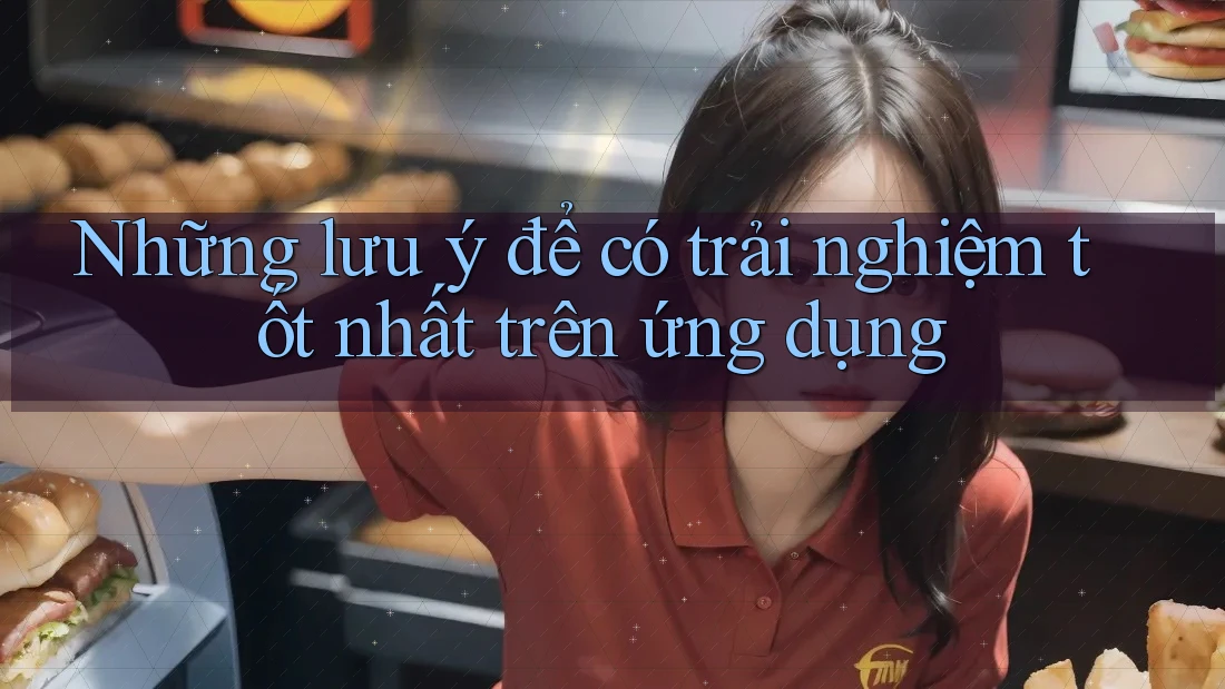 Những lưu ý để có trải nghiệm tốt nhất trên ứng dụng Những lưu ý để có trải nghiệm tốt nhất trên ứng dụng