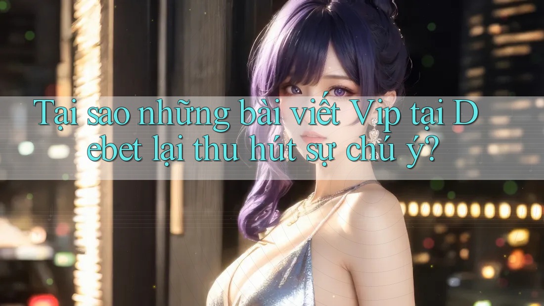 Tại sao những bài viết Vip tại Debet lại thu hút sự chú ý? Tại sao những bài viết Vip tại Debet lại thu hút sự chú ý?