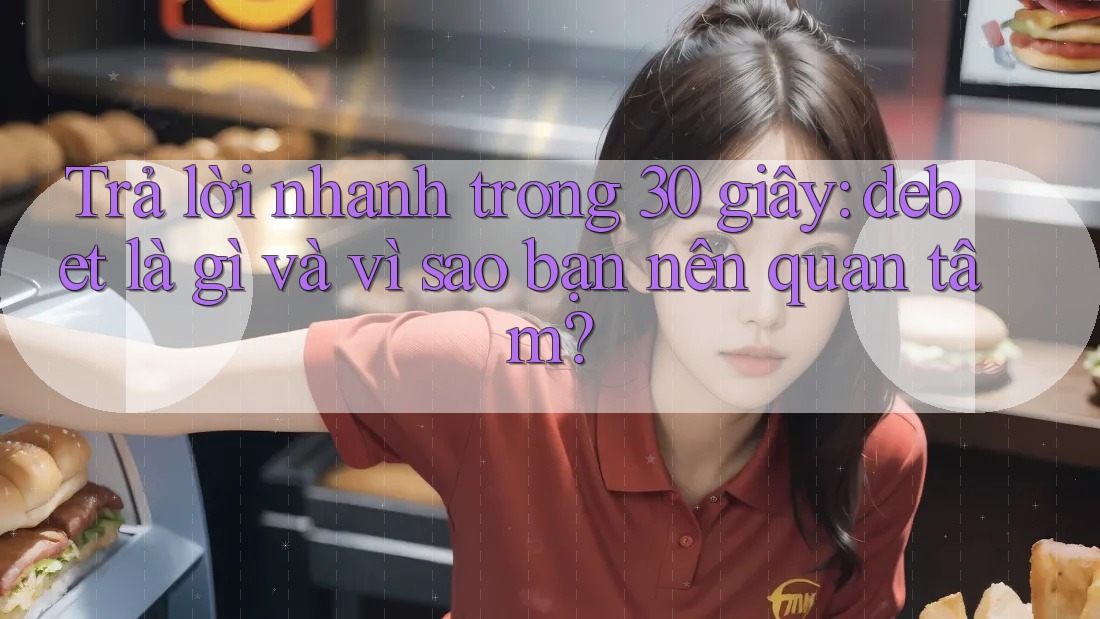 Trả lời nhanh trong 30 giây: debet là gì và vì sao bạn nên quan tâm? Trả lời nhanh trong 30 giây: debet là gì và vì sao bạn nên quan tâm?