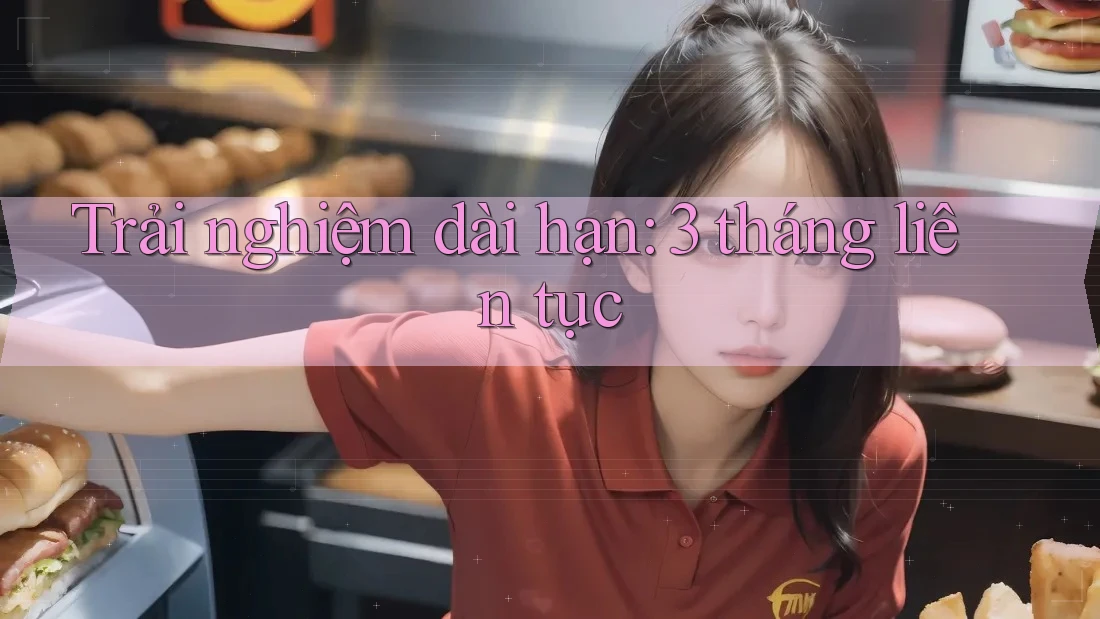 Trải nghiệm dài hạn 3 tháng liên tục Trải nghiệm dài hạn 3 tháng liên tục